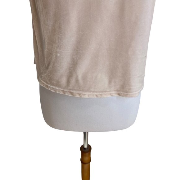 Free People Claudia Puff-Sleeve Blouse Pink Size XS Holiday Velvet Bohemian Cute - Picture 10 of 16